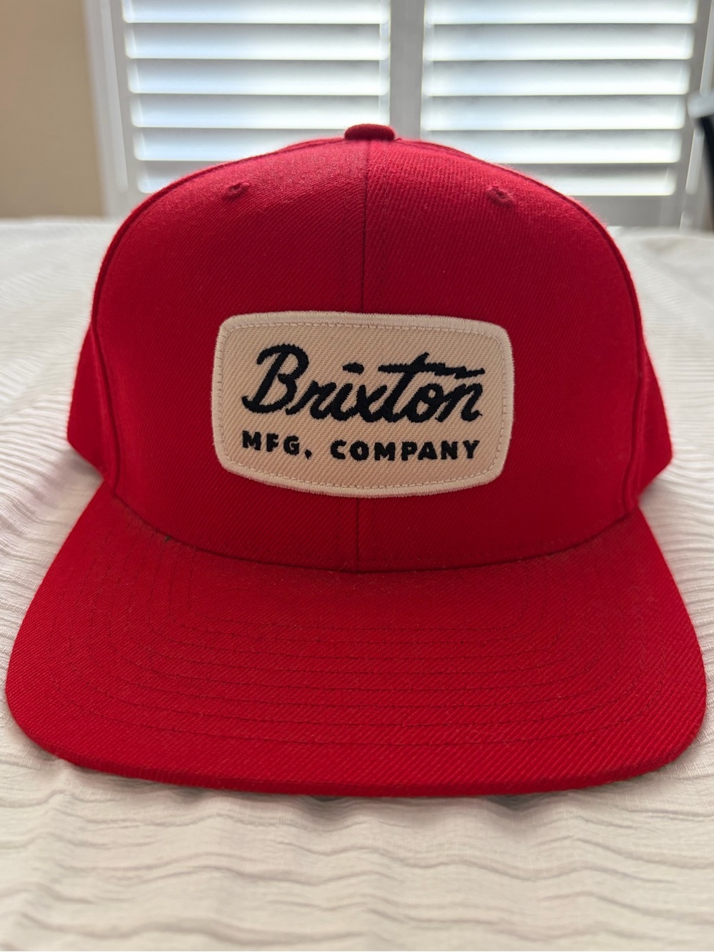 Brixton Red Patch Logo Snapback Hat